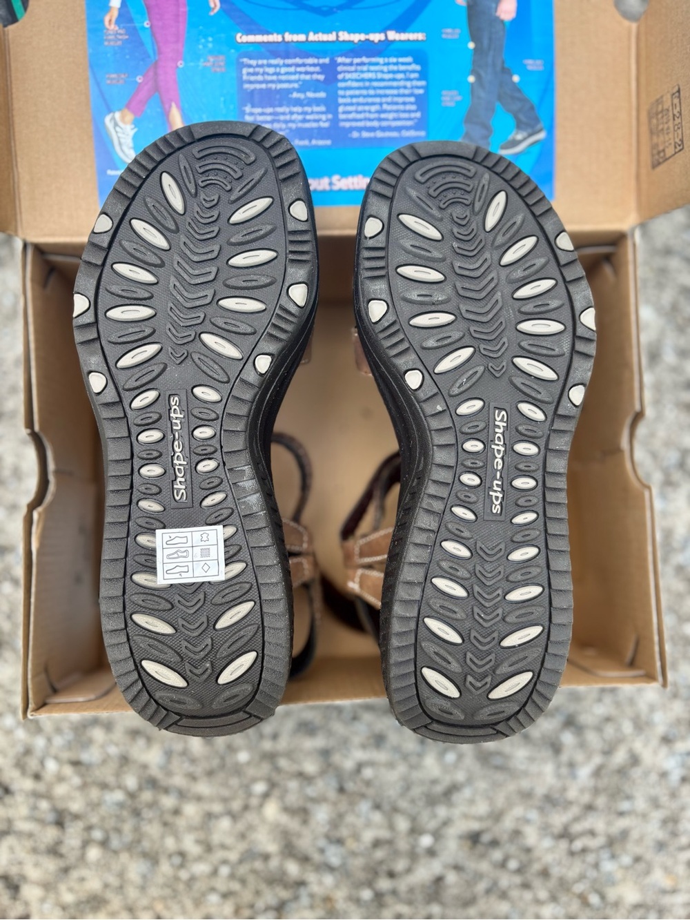 NIB Sketchers women’s size 6.5 sandal shape ups XF-Dash - Picture 6 of 8